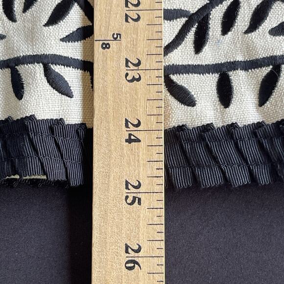 Linea Louis Dell'Olio Jacket Blazer Women Small Linen Embroidered Cream - Picture 12 of 12